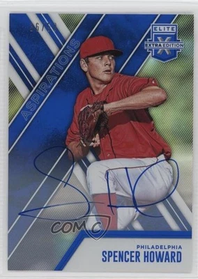 2017 Panini Elite Extra Edition Aspirations Blue /50 Spencer Howard #45 Auto - Image 1 of 2