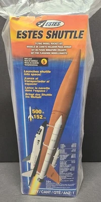 Estes Shuttle Flying Model Rocket Kit Space Shuttle Model Rocket New Sealed - Image 1 of 4