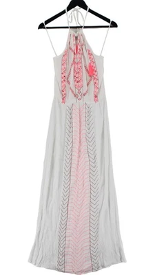Maxi Vestido Butterfly by Matthew Williamson UK10 en Blanco Foto 1 de 4