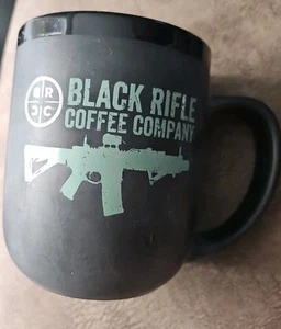 Black Rifle Coffee Company BRCC Jumbo Ceramic Coffee Black Mug Cup 16 fl oz - Picture 1 of 4