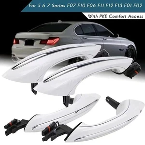 Comfort Access w/LED White Exterior Door Handle For BMW 5 6 7 Series F07 F10 F01 - Picture 1 of 21