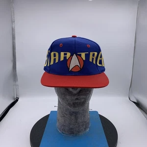 Vintage Star Trek Hat Snapback Cap Blue / Red Big Spellout Graphic. NWOT - Picture 1 of 6