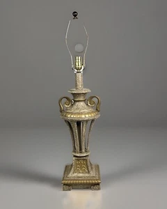 Vintage Table Lamp Tall Heavy Able Casting Mid Century Modern Cast Iron 33” Tall - Picture 1 of 21