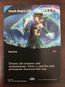 Death Begets Life NM BORDERLESS Tarkir: Dragonstorm MTG FREE SHIPPING - Picture 1 of 2