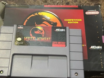 Mortal Kombat SNES ~ Complete ~ Box Manual Poster Game Super Nintendo 1992 - Image 1 of 4