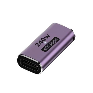 USB4.0 Type-C Female To Female Adapter Coupler 240W 40Gbps 8K For Thunderbolt - Photo 1 sur 12