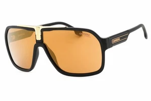 Carrera 1014/S I46 K1 Sunglasses Matte Gold Frame Brown Gold Mirror Lenses 64mm - Picture 1 of 4