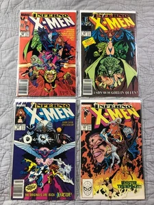 Uncanny X-Men Inferno #240 241 242 243 Lote de 4 cómics de Marvel - Imagen 1 de 13