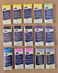 Lote de 15 Pack Wrights Edredón Encuadernación Ancho Doble Doble Dobladillo Cinta Sesgada - Imagen 1 de 2