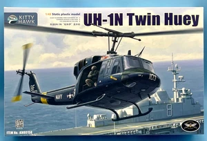 Kitty Hawk KH80158 1/48 UH-1N Twin Huey Brand New Complete Kit - Picture 1 of 2