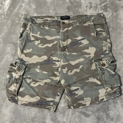 "Pantalones cortos cargo American Eagle camuflados para hombre 38 Extreme Flex clásicos entrepierna de 10"""  Foto 1 de 4