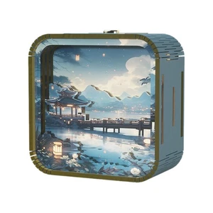 Dibujos animados táctil manual, bricolaje, atmósfera estéreo de madera, luces, acabado 5405 - Imagen 1 de 7