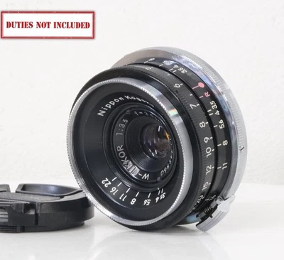[Almost MINT] Nikon W Nikkor C 3.5cm 35mm f3.5 Range Finder Wide S Mount JAPAN - Image 1 of 4