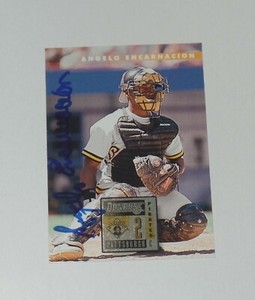 ANGELO ENCARNACION SIGNED AUTO'D 1996 DONRUSS CARD #5 PITTSBURGH PIRATES