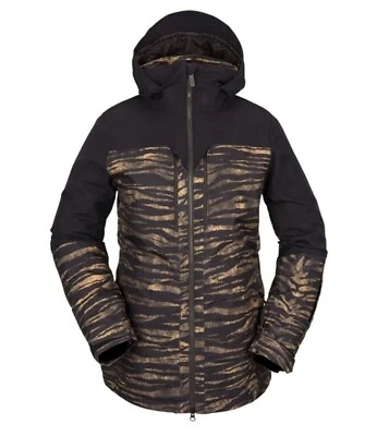 $270 Volcom Shelter 3-D Ski/Snow Jacket NWT Size XS,S,M,L Tiger Print Women's - Image 1 of 4