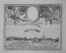 1720 Tönning Nordfrisia Schleswig Holstein Bodenehr Incisione Engraving