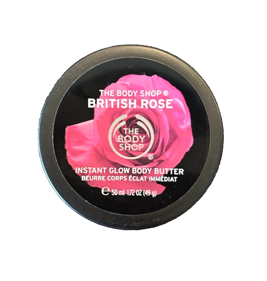 The Body Shop British Rose Instant Glow Body Butter 50ml Travel