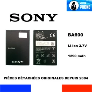 BATTERIA ORIGINALE BA600 1290mAh SONY XPERIA U KUMQUAT ST25 LT16 UFFICIALE NUOVA - Photo 1 sur 7