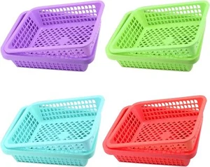 20 Pack Classroom Storage Baskets,10 x 7 x 2.5 Inch Colorful Stackable Deskto... - Picture 1 of 2