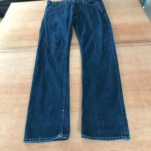 VSTR Stranger Straight Selvedge Jeans Men size 32x34 Blue Mid Rise Button Fly - Picture 1 of 16