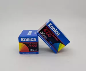 2x KONICA CHROME R-100, 36 Exp, ISO 100 - Bild 1 von 4