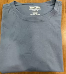 KIRKLAND MEN'S PERUVIAN PIMA COTTON TEE T-SHIRT(DUSTY BLUE SMALL)NWD - Picture 1 of 5