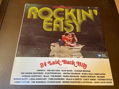 Rockin' Easy~24 laid back hits~2LP~70's~Doobie Brothers Fleetwood Mac Aretha  - Image 1 of 2