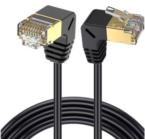 Cable Ethernet de alta velocidad Wonderwires CAT8 RJ45 red LAN hasta abajo 0,5 m - Imagen 1 de 4
