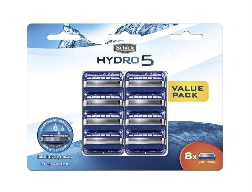 Schick Hydro 5 Mens Refill Razor Blades With Gel - 8 Pack - image 1 of 3