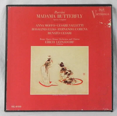 Puccini "Madame Butterfly" Opera, 3 LP Box Set, Moffo Leinsdorf, RCA Victrola - Image 1 of 4