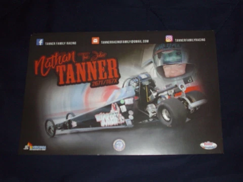 2019 NATHAN "THE JOKER" TANNER JUNIOR DRAGSTER NHRA POSTCARD Cover