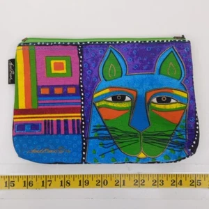 Laurel Burch Bolsa de Cosméticos Diseñador Gato Paquete de Accesorios Viaje - Imagen 1 de 5