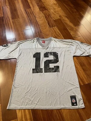 Camiseta de colección Reebok NFL Oakland Raiders Rich Gannon #12 rara plateada talla XL Foto 1 de 4