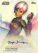 2020 Topps Women Of Star Wars A-TS Tiya Sircar As Sabine Wren Autograph Card!