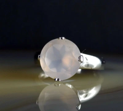 Ring Silber 925 Chalzedon pink 18,2 mm Juwelo Zertifikat - attraktiv & modern - Bild 1 von 4