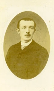 France Saint Mihiel Man portrait fashion Old CDV Photo Bouvard 1890 - Picture 1 of 3