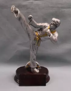 8" tall male karate resin statue trophy award CAT RFC-769 - Picture 1 of 1