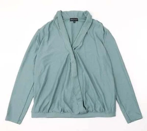 NEXT Womens Blue V-Neck Polyester Blend Jumper Size 10 - Picture 1 of 12