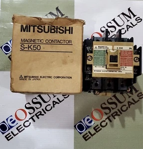 MITSUBISHI S-K50 MAGNETIC CONTACTOR 50AMP VOLTAGE 110VAC FAST SHIPPING - Picture 1 of 6