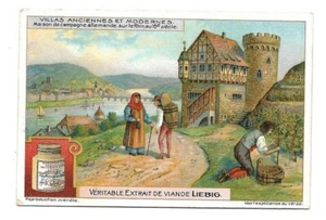 Allemagne - Maison de campagne - Villas anciennes et modernes - Chromo Liebig - Bild 1 von 2