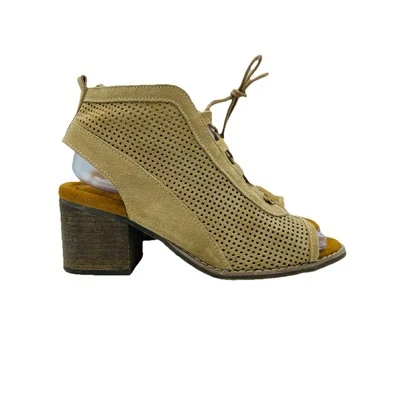 BearPaw Zapatos Mujer Talla 8 Marrón Viena Tacón Con Cordones Cómodo Sandalia Punta Abierta Foto 1 de 4