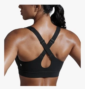 Sujetadores deportivos Butterbreeze espalda cruzada cuello en V tirantes ajustables sujetador acolchado para mujer - Imagen 1 de 8