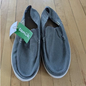 New Sanuk Twinny Soft Top Slip On Shoes Size 8 Gray Beach Vacation Relax - Picture 1 of 6