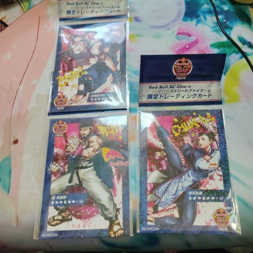 Street Fighter 6 Limited Edition Trading Card Set of 3 Ryu Chun-Li Red ...