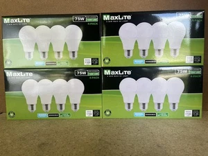 16 Pack Maxlite 10W LED Bulb = 75 watt replace A19 Daylight 5000K LED Light 75w - Picture 1 of 5