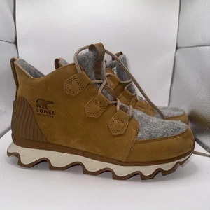 Sorel Boot Women 9 Kinetic Caribou Quarry Sneak-Boot Hybrid Waterproof Leather - Picture 1 of 12