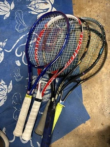 Tennis Racquets Lot (5) Wilson Pro Staff Head Monster Prince Racket Rackets - Picture 1 of 10