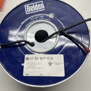 Beldon Communication CoaxCable 9258 010 RG-8 Type 50, 16 AWG Partial Roll 17# - Zdjęcie 1 z 15