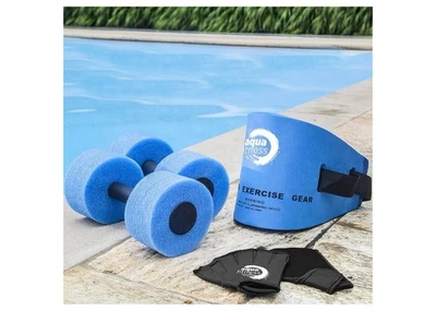 Aqua Fitness Aqua 6 Piezas Set de Fitness Agua Aeróbicos Piscina Ejercicio Cinturón de Natación NUEVO Foto 1 de 4