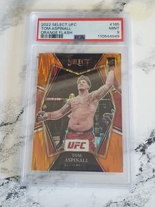 UFC 2022 "TOM ASPINALL" 98 Rookie Card Orange Flash Prizm Panini Select RC PSA 9 - Bild 1 von 2